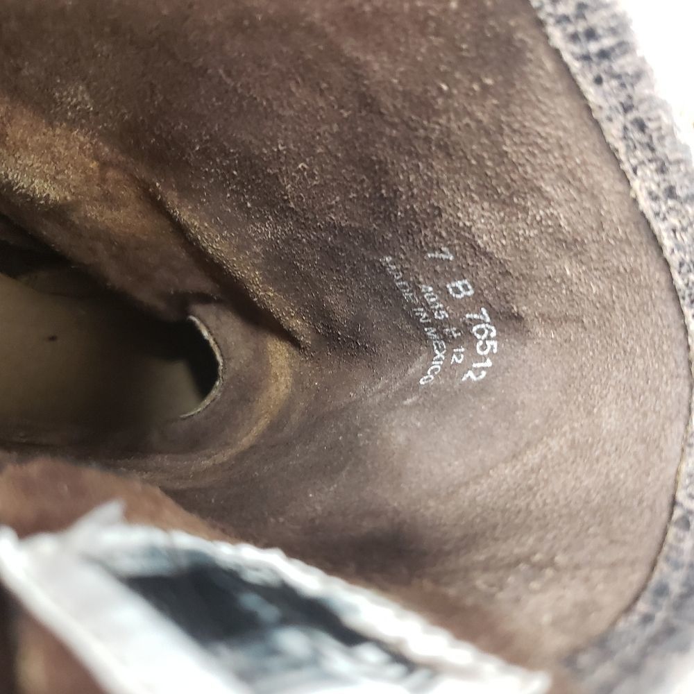 Frye Veronica Distressed Leathrer Boots Brown Size 7 - Picture 14 of 14